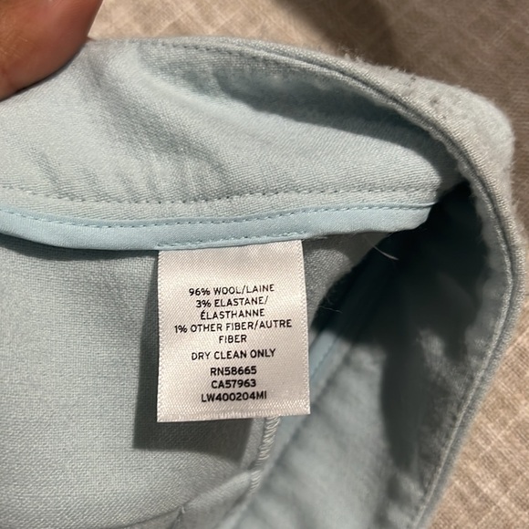 Lewit Blue Winter Wool Pants-14 - Picture 7 of 7